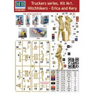   Master Box Hitchhikers-Erica and Kery,Truckers seri Kit No.1 1:24 (MB24041)