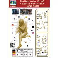   Master Box The Heist series,Kit#3Caught in the cross-fire. Sarah Woods 1:24 (MB24066)