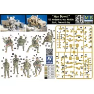   Master Box Man Down! U.S. Modern Army,Middle east 1:35 (MB35170)