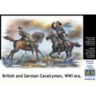   Master Box British and German cavalrymen,WWI era 1:35 (MB35184)