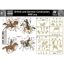 Master Box British and German cavalrymen,WWI era 1:35 (MB35184)
