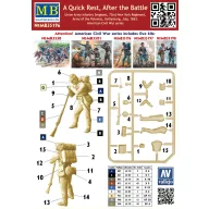   Master Box A Quick Rest.After the Battle,UnionArmy Infantry Sergeant,72nd New York Regiment 1:35 (MB35196)