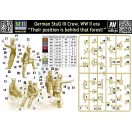 Master Box German StuG III Crew, WWII era.Their position is behind that forest 1:35 (MB35208)