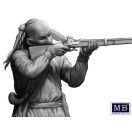 Master Box Wounded brother. Indian Wars series, XVIII century. Kit No. 2 1:35 (35210)