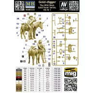   Master Box Gold-digger. The Wild West. Gold Fever Series. Kit ? 1. 1:35 (MB35233)