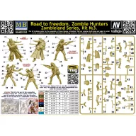   Master Box Road to freedom. Zombie Hunters. Zombieland series, Kit No. 3 1:35 (35243)