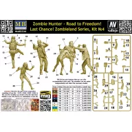   Master Box Zombie Hunter - Road to Freedom! Last Chance! Zombieland Series, Kit No. 4 1:35 (35244)