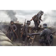   Master Box German Infantrymen before the attack. WWI era. Achtung, Panzer! 1:35 (35256)
