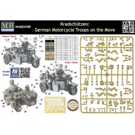  Master Box Kradschutzen: Ger. motorcycle troops 1:35 (MB3548F)