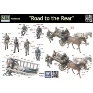 Master Box Road to the rear 5 figs + cart 1:35 (MB3558)