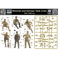   Master Box Rommel & German tank crew, DAK, WWII era 1:35 (MB3561)