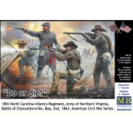   Master Box Do or die!18th Infantry Regiment of North Carolina.U.S. Civil War Series 1:35 (MB3581)