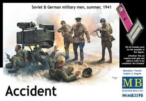 Master Box Accident. Soviet & German military men, 1:32 (MB3590)
