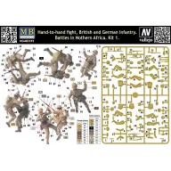   Master Box Hand-to-Hand fight, Brit. & Germ. infr. 1:35 (MB3592)