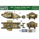 Master Box Mk IFemaleBritish tank,Somme battle 1916 1:72 (72002)