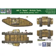   Master Box Mk II Male British tank.Arras Battle per 1:72 (72005)