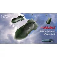   Modelcollect German WWII luftwaffe weapon set 2 SC50*32, Sc250 *4 1:72 (UA72213)