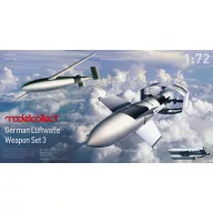   Modelcollect German WWII luftwaffe weapon set 3 bv246 *2 , fritz X *4, Hs293 *2 1:72 (UA72215)