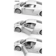   Meng AUDI R8 LMS GT3 EVO II B-Quik Absolute Racing 1:24 (CS-011)