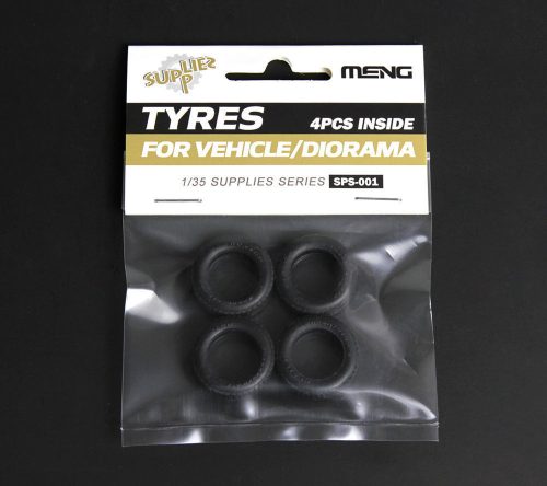 Meng Tyres for Vehicle/Diorama (4pcs) 1:35 (SPS-001)
