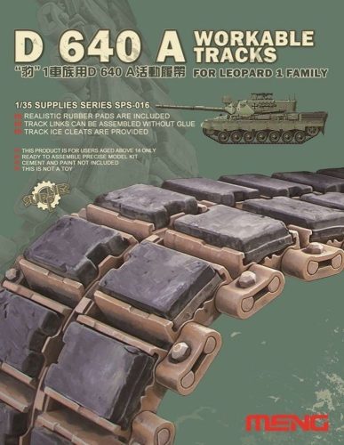 Meng D 640 A Workable Tracks for Leopard 1 Fa 1:35 (SPS-016)