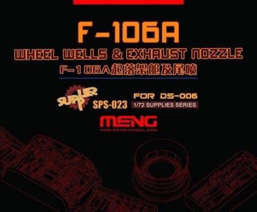 Meng F-106A Wheel Wells & Exhaust Nozzle(Resi 1:72 (SPS-023)