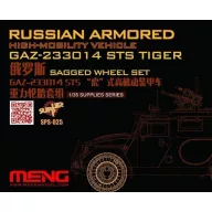   Meng Russian Armored High-mobility VehicleGAZ 233014STS Tiger Sagged WheelSet 1:35 (SPS-025)