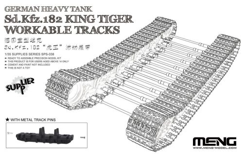 Meng German Heavy Tank Sd.Kfz.182 King Tiger Workable Tracks 1:35 (SPS-038)
