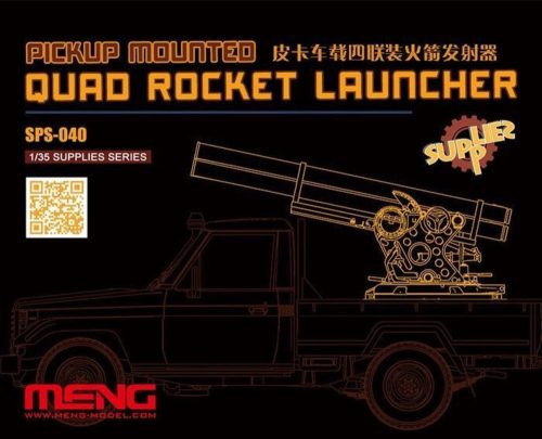 Meng Pickup Mounted Quad Rocket Launcher (RESIN) 1:35 (SPS-040)