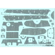   Meng German Heavy Tank Sd.Kfz.182 King Tiger (Porsche Turret) Zimmerit Decal 1:35 (SPS-060)