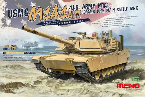 Meng USMC M1A1 AIM/U.S.Army M1A1 Abrams TUSK Main Battle Tank 1:35 (TS-032)