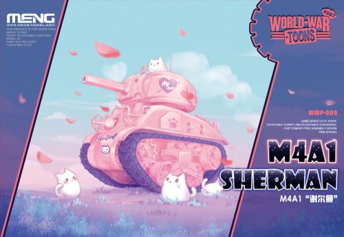 Meng M4A1 Sherman (Cartoon Model,Pink Color)  (WWP-002)