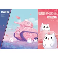   Meng M4A1 Sherman (CartoonModel,pink color incl.resin cartoon kitten figurines) (WWP-002s)