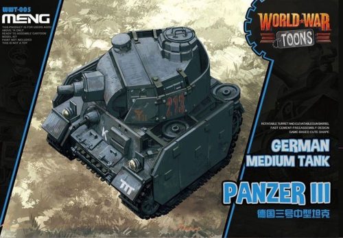 Meng German Medium Tank Panzer III(Cartoon  (WWT-005)