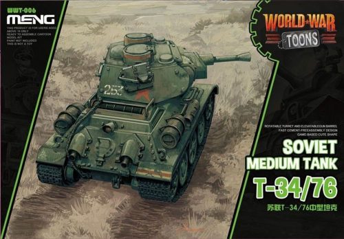 Meng Soviet Medium Tank T-34/76(Cartoon Model  (WWT-006)