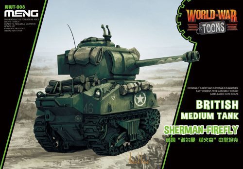 Meng British Medium Tank Sherman-Firefly (CARTOON MODEL)  (WWT-008)