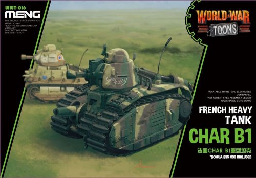 Meng French Heavy Tank Char B1 (Cartoon Model)  (WWT-016)