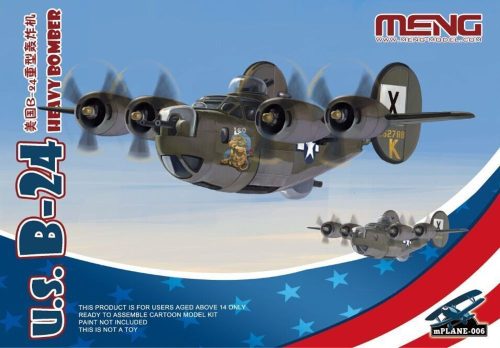 Meng U.S. B-24 Heavy Bomber (Cartoon Model)  (mPLANE-006)