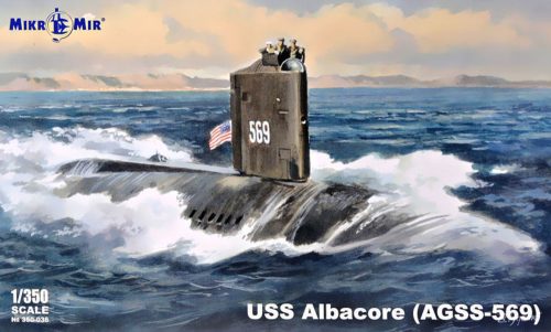 Micro Mir AMP USS Albacore (AGSS-569) submarine 1:350 (MM350-036)