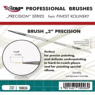 Mirage Hobby Brush Precision Kolinsky Size 2 (100026)