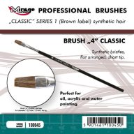  Mirage Hobby Brush Flat High Quality Classic Series 1 Size 4 (100045)