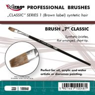   Mirage Hobby MIRAGE BRUSH FLAT HIGH QUALITY CLASSIC SERIES 1 size 7  (100048)