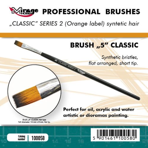 Mirage Hobby Brush Flat High Quality Classic Series 2 Size 5 (100058)
