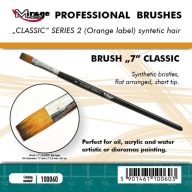   Mirage Hobby MIRAGE BRUSH FLAT HIGH QUALITY CLASSIC SERIES 2 size 7  (100060)
