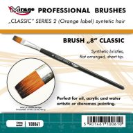   Mirage Hobby MIRAGE BRUSH FLAT HIGH QUALITY CLASSIC SERIES 2 size 8  (100061)