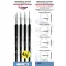 Mirage Hobby Brush Set Of Standard Of 4 Brushes In Sizes:00, 0, 1, 2 (Hair:Synthetic (100063)