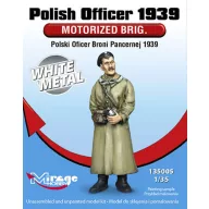   Mirage Hobby Polish Officer1939 Motorised Brig.WhiteM White Metal 1:35 (135005)