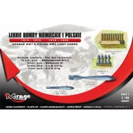   Mirage Hobby German WWI & Polish WWII Light Bombs German WWI & Polish WWII Light Aircraft Bombs 1914 1:48 (248001)