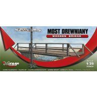   Mirage Hobby Holzbrücke mit Geländer und Wegweiser 1:35 (353020)