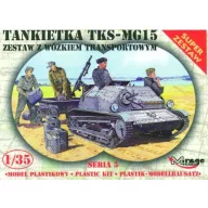  Mirage Hobby Tankette TKS/MG 15 mit Universal Transportanhänger 1:35 (35515)